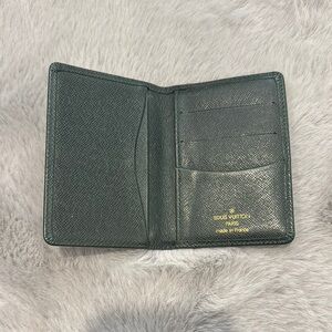 Louis Vuitton Green Leather Card Holder